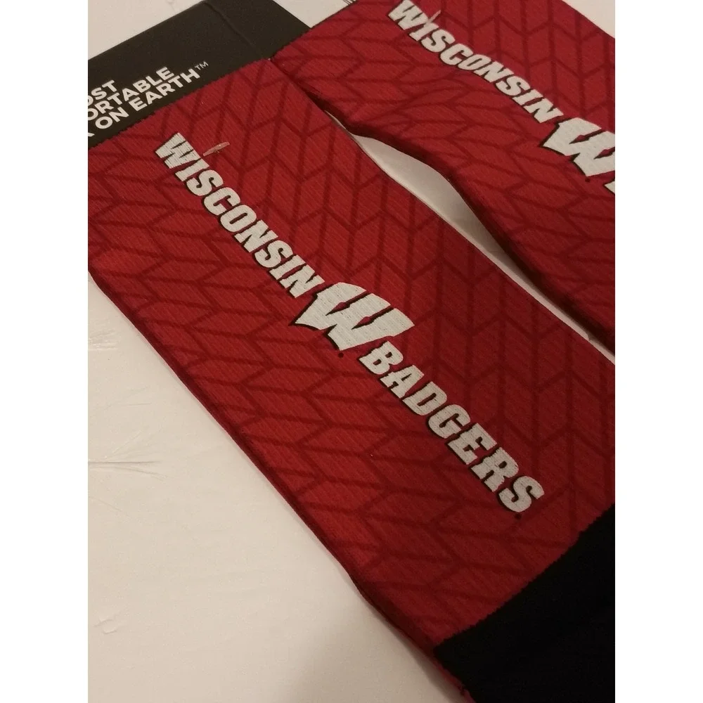 Mens Strideline J.J. Watt &‎ T.J. Watt Wisconsin Badgers Legends Crew Socks.